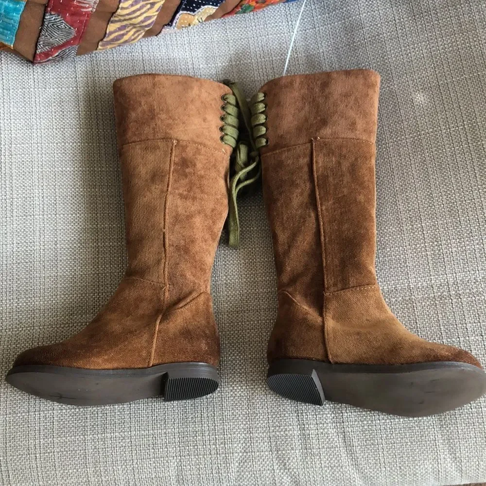 COPY - Joyfolie “Chantal in Chestnut” toddler Faux Suede Toddler Boots